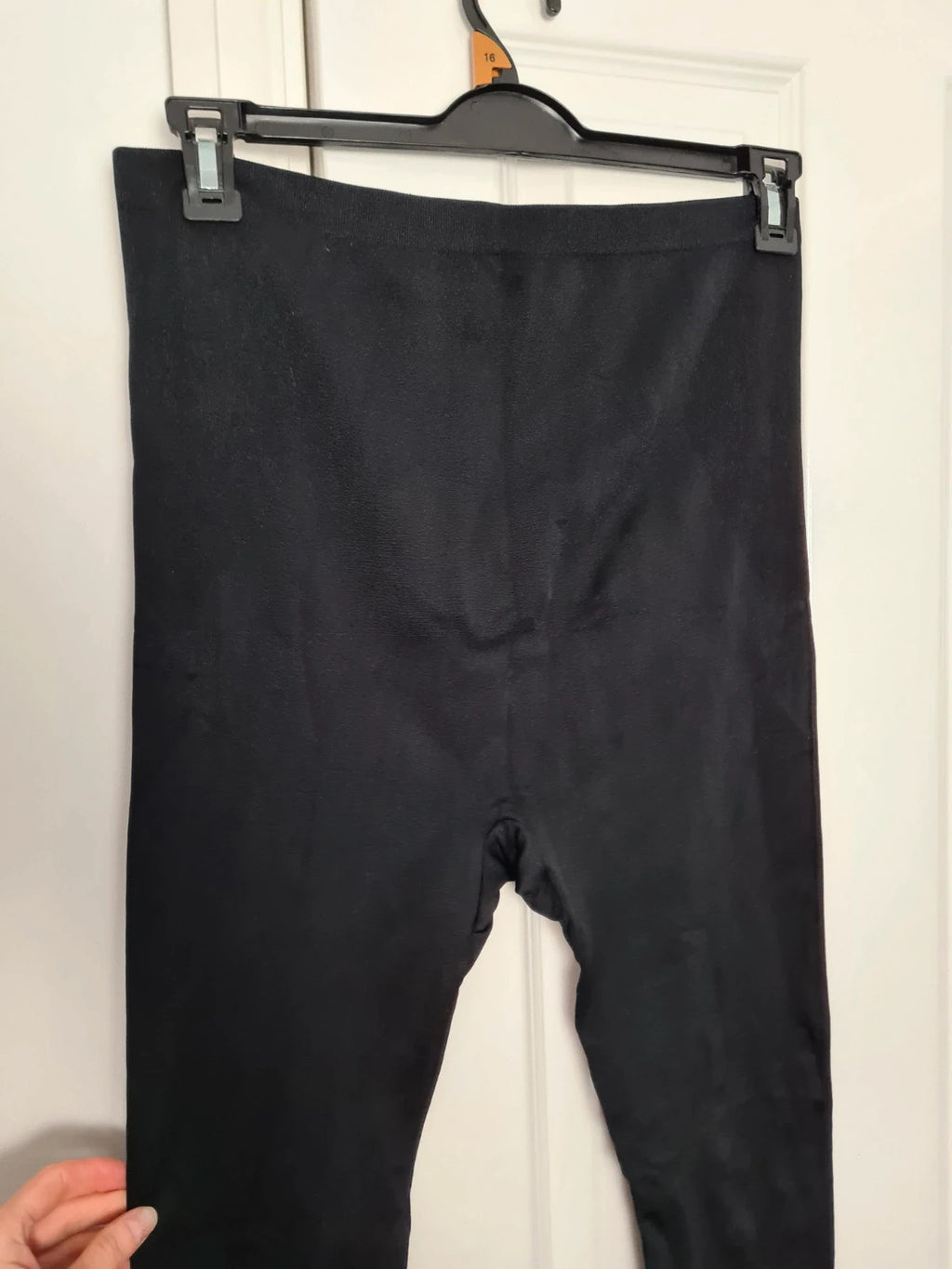 Shein women solid black colour leggings/thick tights without toes coverage casual XL/14