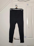Shein women solid black colour leggings/thick tights without toes coverage casual XL/14