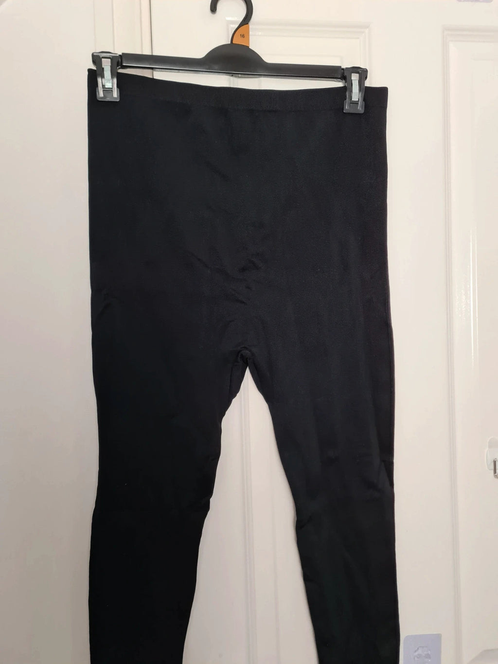 Shein women solid black colour leggings/thick tights without toes coverage casual XL/14