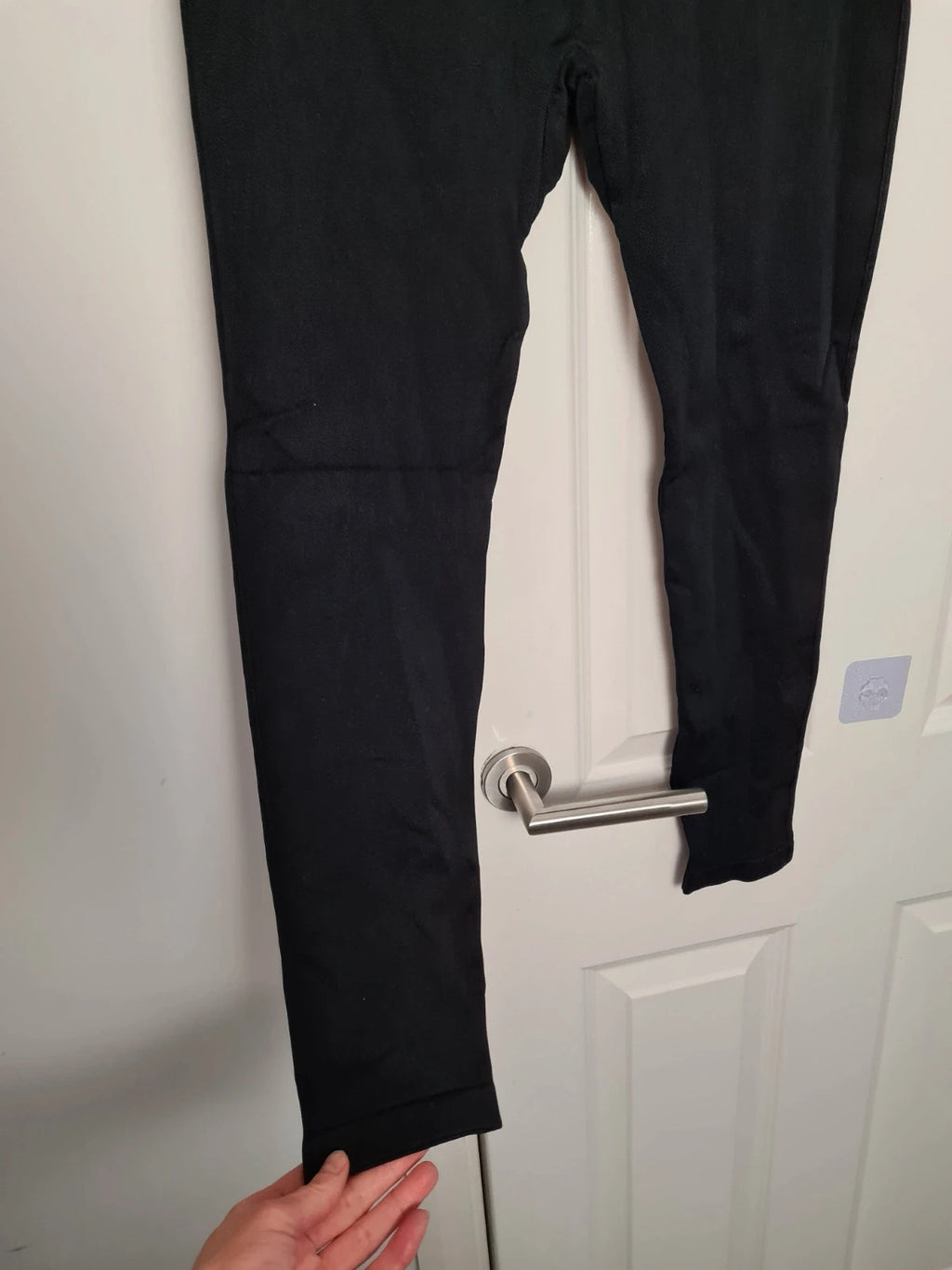 Shein women solid black colour leggings/thick tights without toes coverage casual XL/14