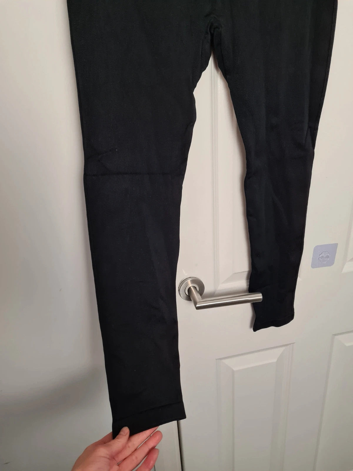 Shein women solid black colour leggings/thick tights without toes coverage casual XL/14