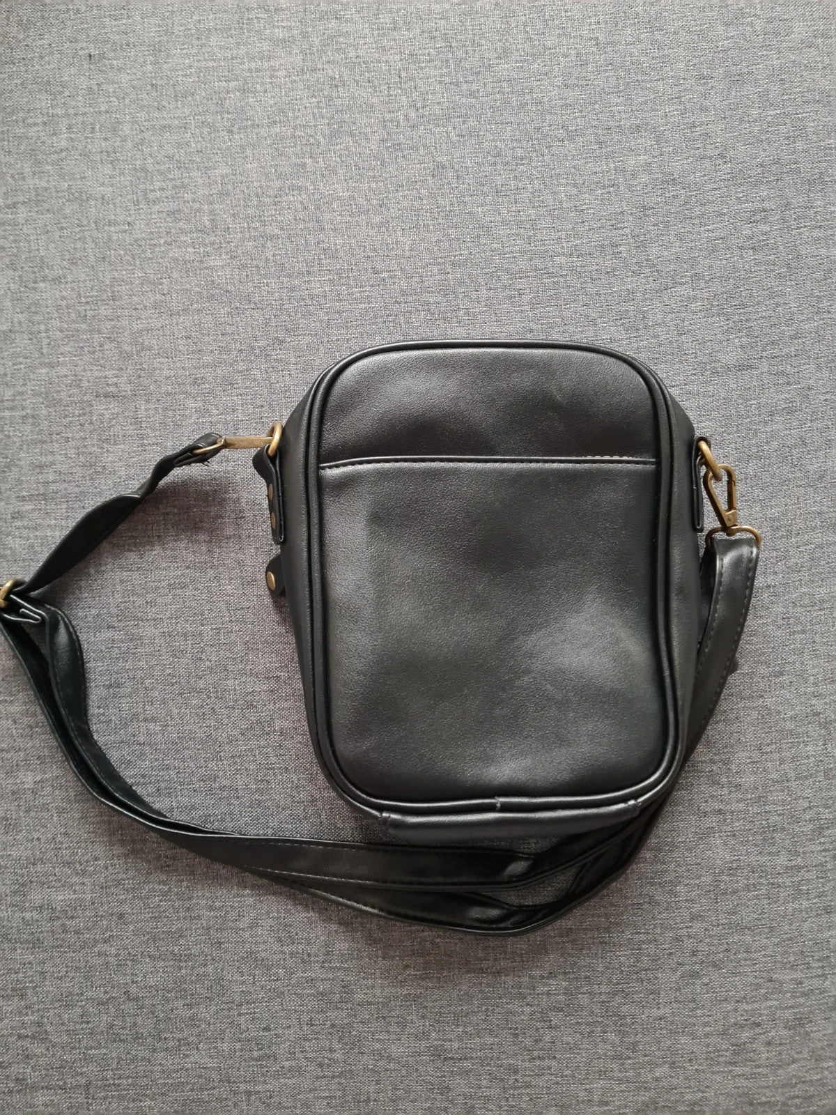 Shein women small messager bag crossbody shoulder bag purse with card slots satchel zipper black