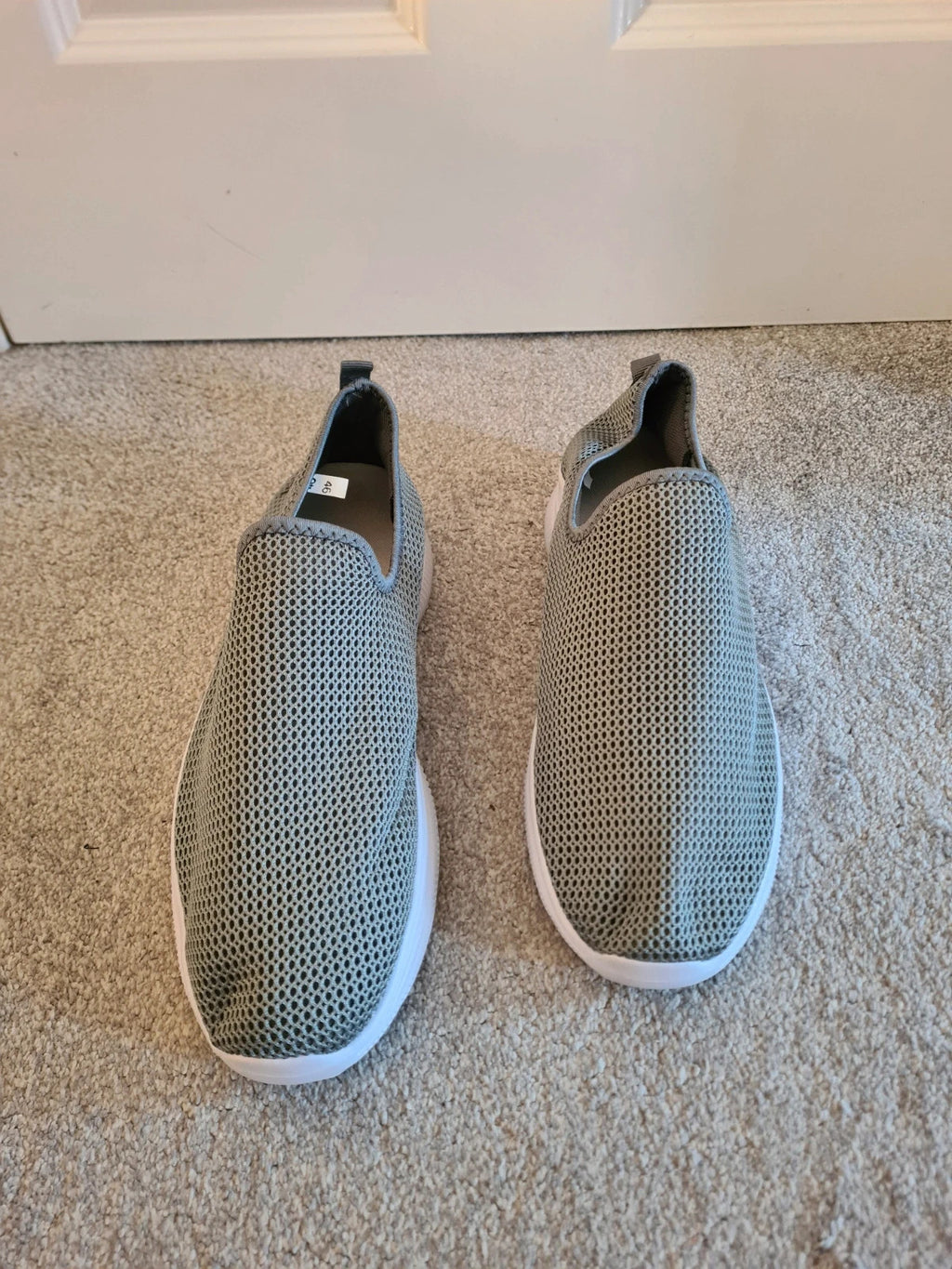 Generic men grey mesh espadrilles sneakers barefoot casual shoes lightweight walking EU46/UK12