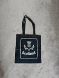 Generic women Scotland cotton tote eco bag shopping bag essential bag black/white
