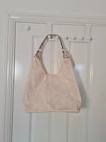 Have Best women large designer  bag faux leather shoulder handbag shopping smart hobo zipper cream