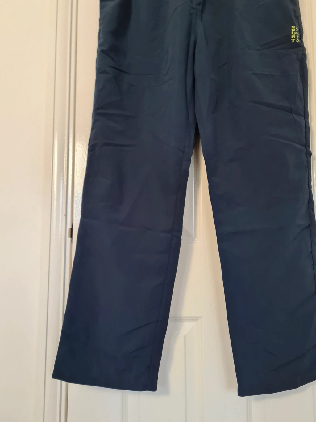 Atlas for men navy joggers style trousers elastic waist straight leg lightweight sport activewear XL