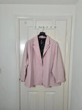 Disney women rose/pink blazer Princess buttons contrasting linied jacket oversized 5/6XL-22/24