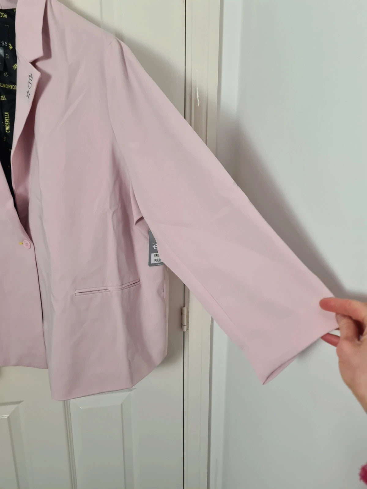 Disney women rose/pink blazer Princess buttons contrasting linied jacket oversized 5/6XL-22/24
