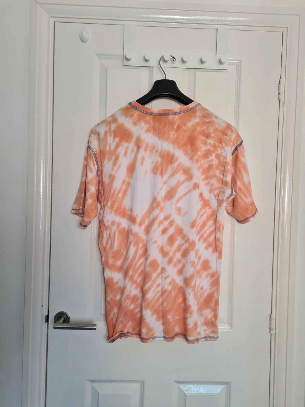 Disney Her Universe unisex Zootropolis Flash&Priscila tie-dye T-shirt cotton tee orange/white L