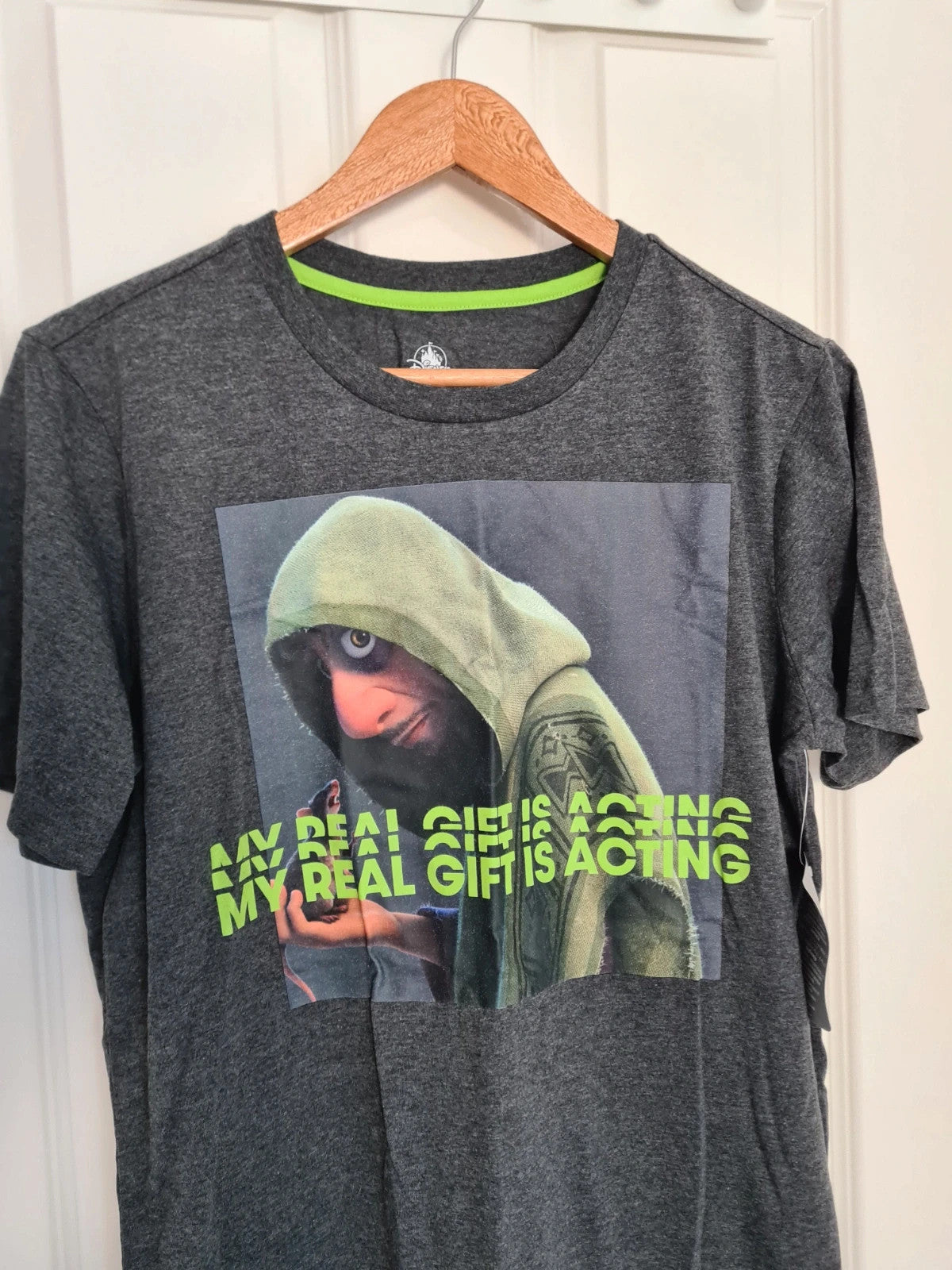 Disney men Encanto Bruno T-shirt My real gift is acting print grey blend tee M