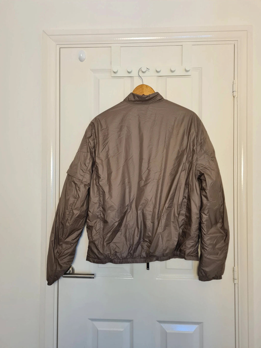 National Geographic men khaki innovation bomber jacket lightweight zip-up pocket modern casual L