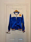 Disney women Mickey Mouse sunset blue satin bomber jacket varsity lightweight casual 
Size M/10