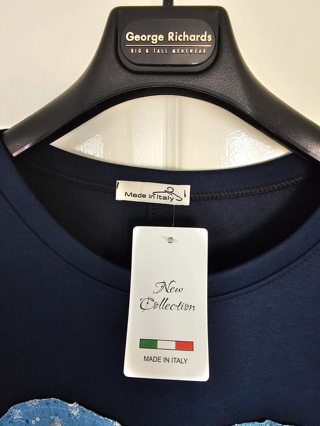 New Collection sweatshirt heart women short sleeve oversize italian tunic long jumper zip side navy