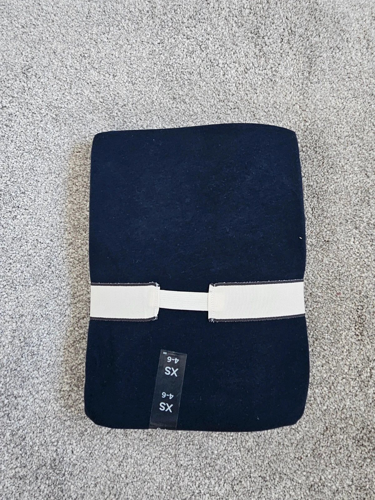 M&S long sleeve long leg pyjamas set women cotton top checked bottom navy nightwear XS/6
