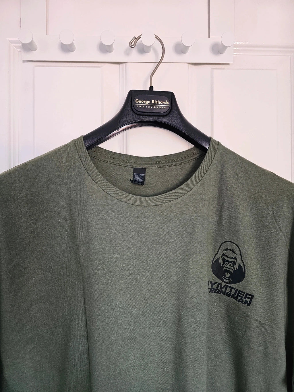 Gymtier strongman beast T-shirt men gym tee cotton mix activewear casual graphic green  2XL