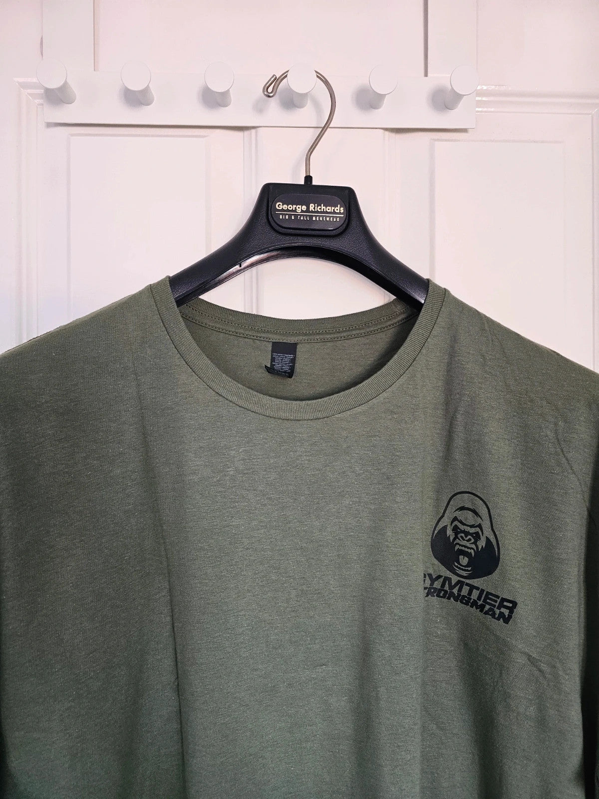 Gymtier strongman beast T-shirt men gym tee cotton mix activewear casual graphic green  2XL
