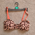 Regatta Aceana III bikini top leopard print women UPF50+ adjust straps claps metal brown/beige M/10