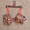 Regatta Aceana III bikini top leopard print women UPF50 metal detail claps back brown/beige 2XL/UK16