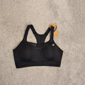 Asics Road combination bra women performance run high support sport padded non wire black 38B/85B