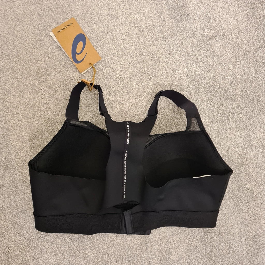 Asics Road combination bra women performance run high support sport padded non wire black 38B/85B