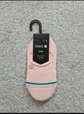 Stance icon no show height cotton blend socks women seamless toe closure pink casual S/UK3-5,5