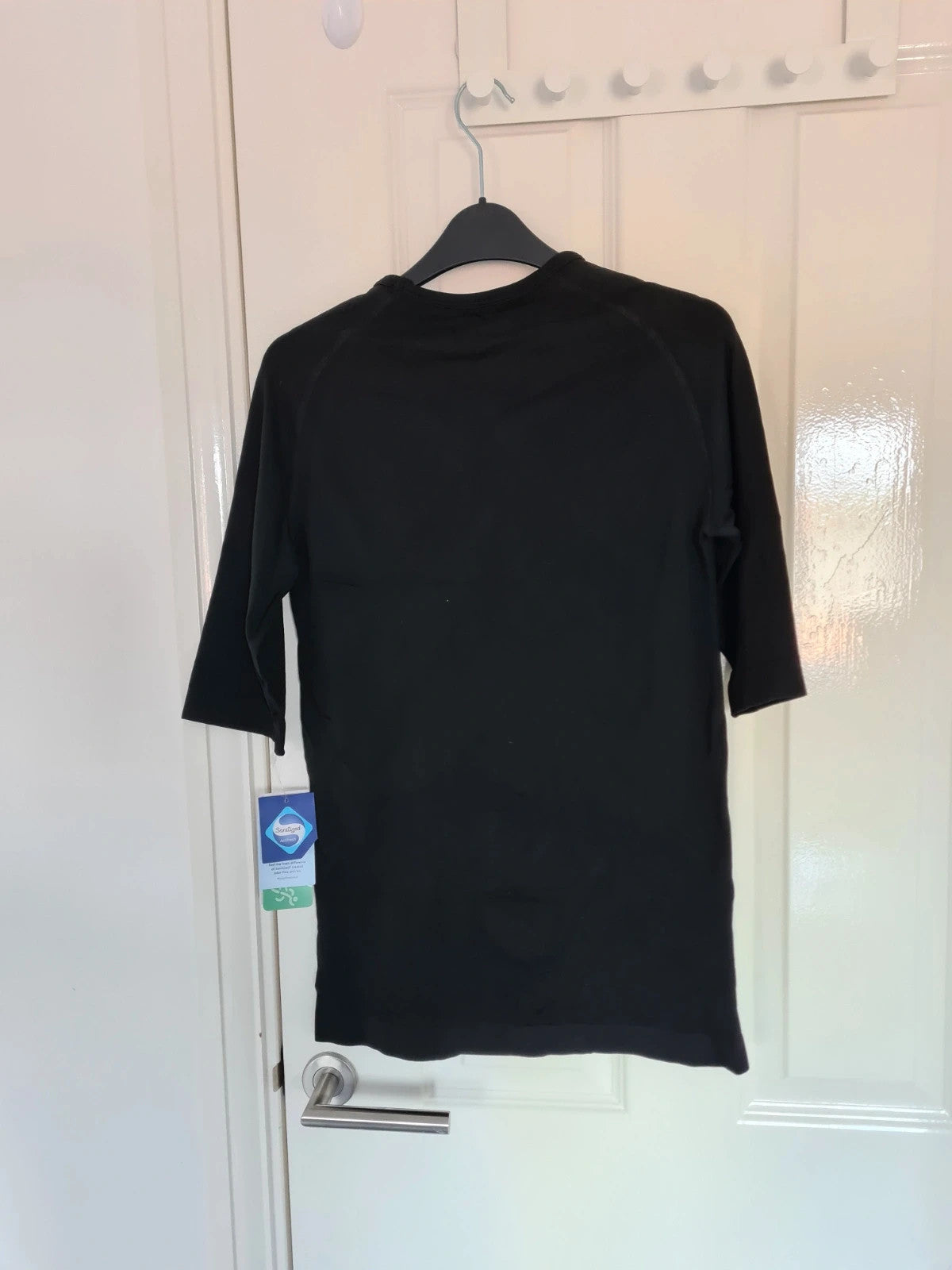 Generic activewear set short sleeve top/T-shirt shorts women co-ord running cycling black L/12