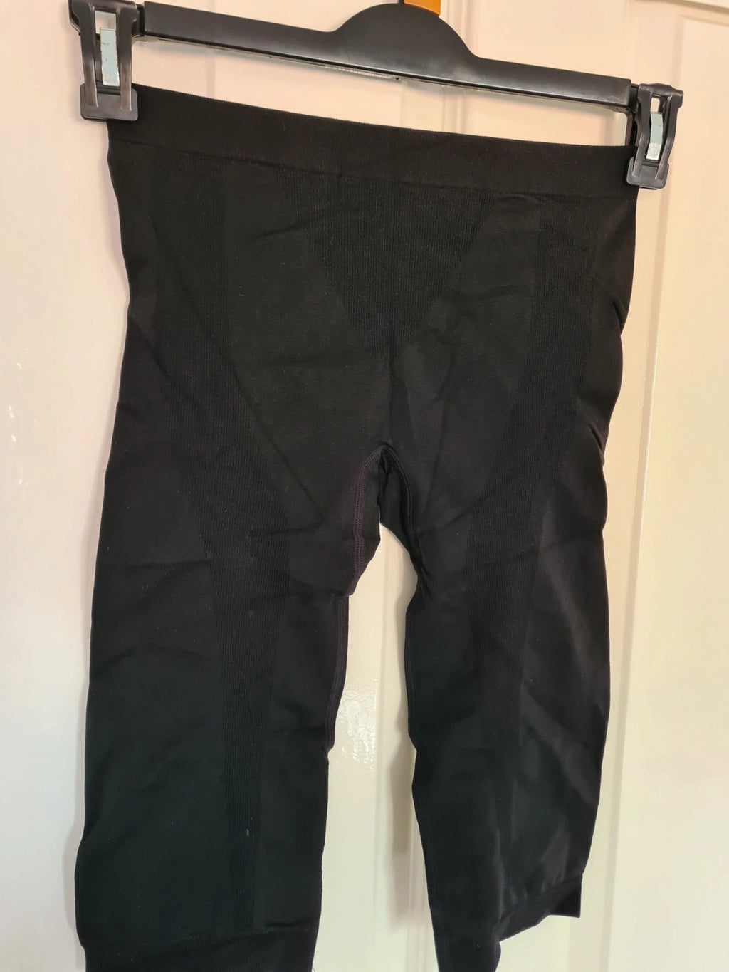 Generic activewear set short sleeve top/T-shirt shorts women co-ord running cycling black XS/6