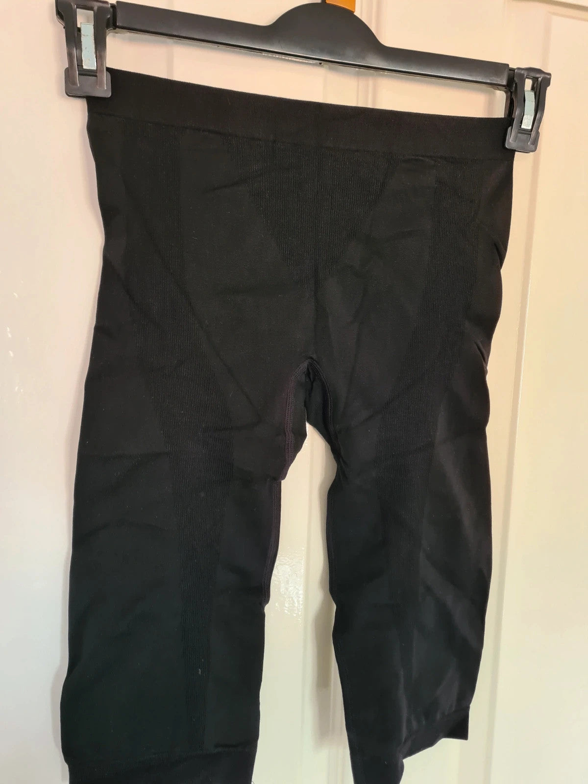 Generic activewear set short sleeve top/T-shirt shorts women co-ord running cycling black XS/6
