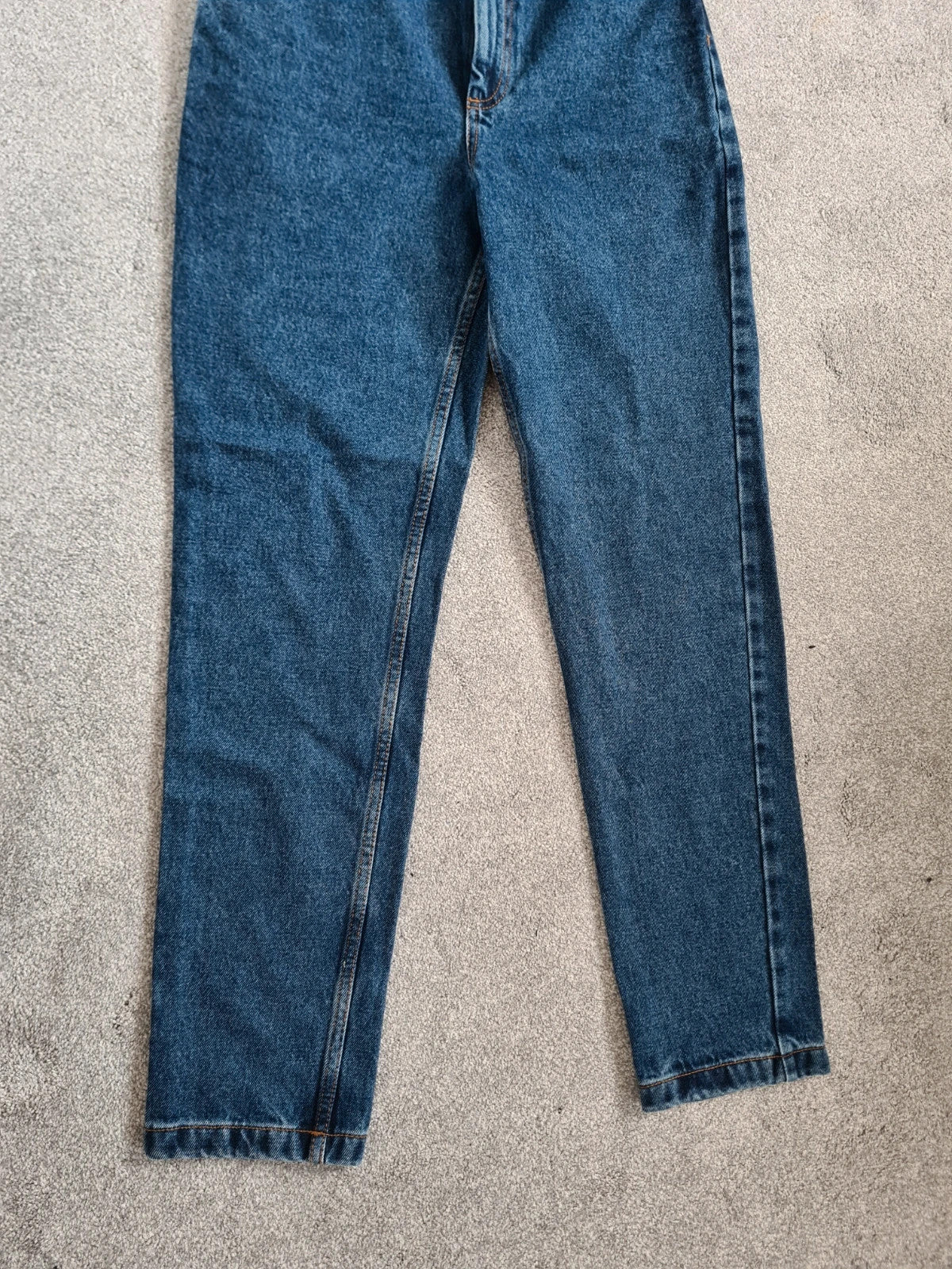 Lucy&yak Dana mom denim jeans women high waist straight leg cotton blue W26r/uk8/S New fit