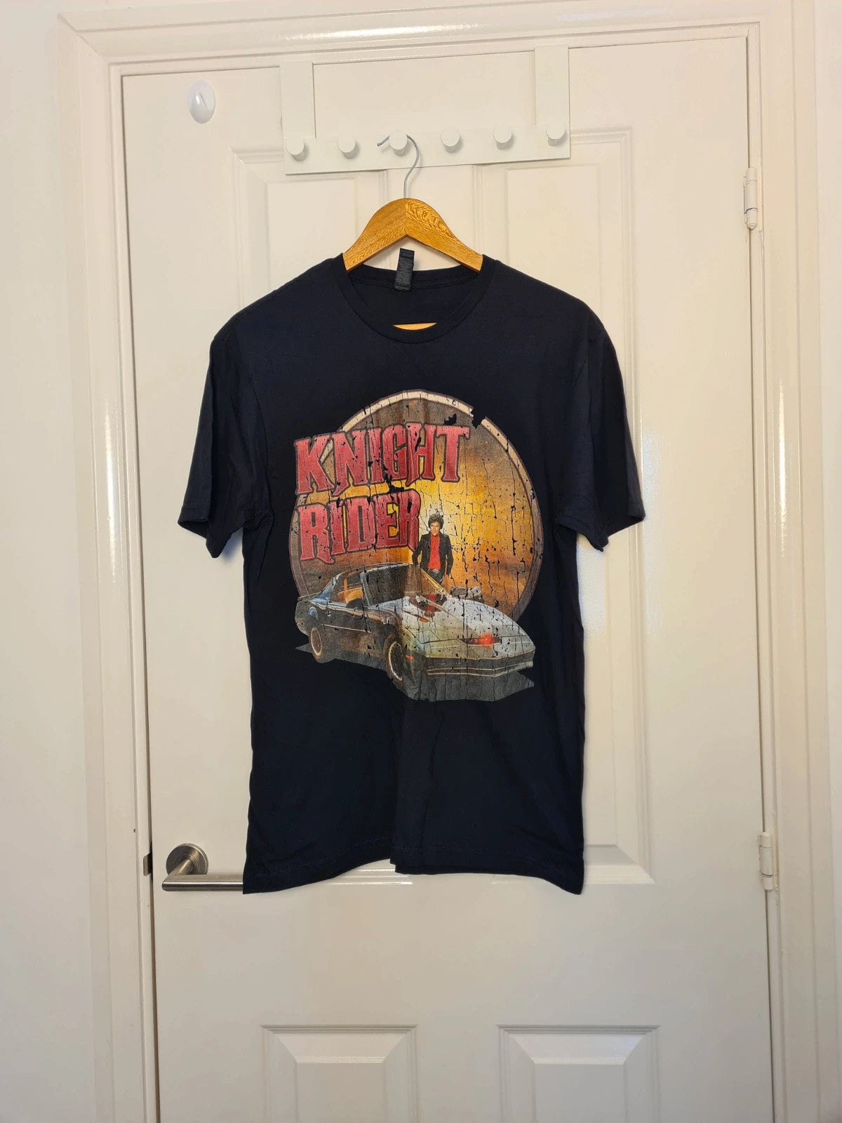 Gildan Knight Rider 1982 T-shirt men/women vintage tee crew neck regular black M