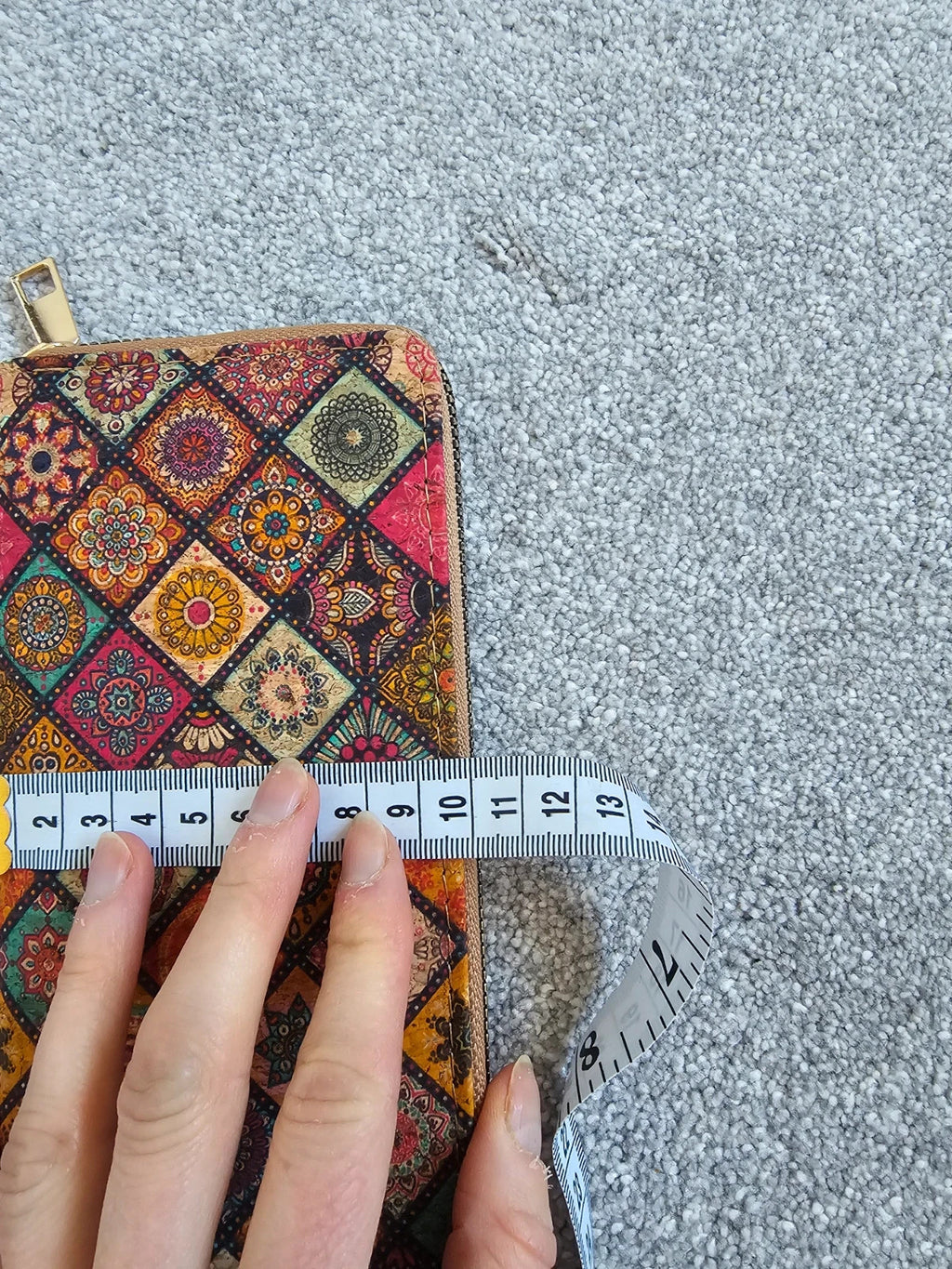 Generic classic long wallet one zipper coin purse multiple cards holder women multicoloured