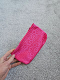 Generic pink travel make-up cosmetic bag square zipper portable bag letter print women
