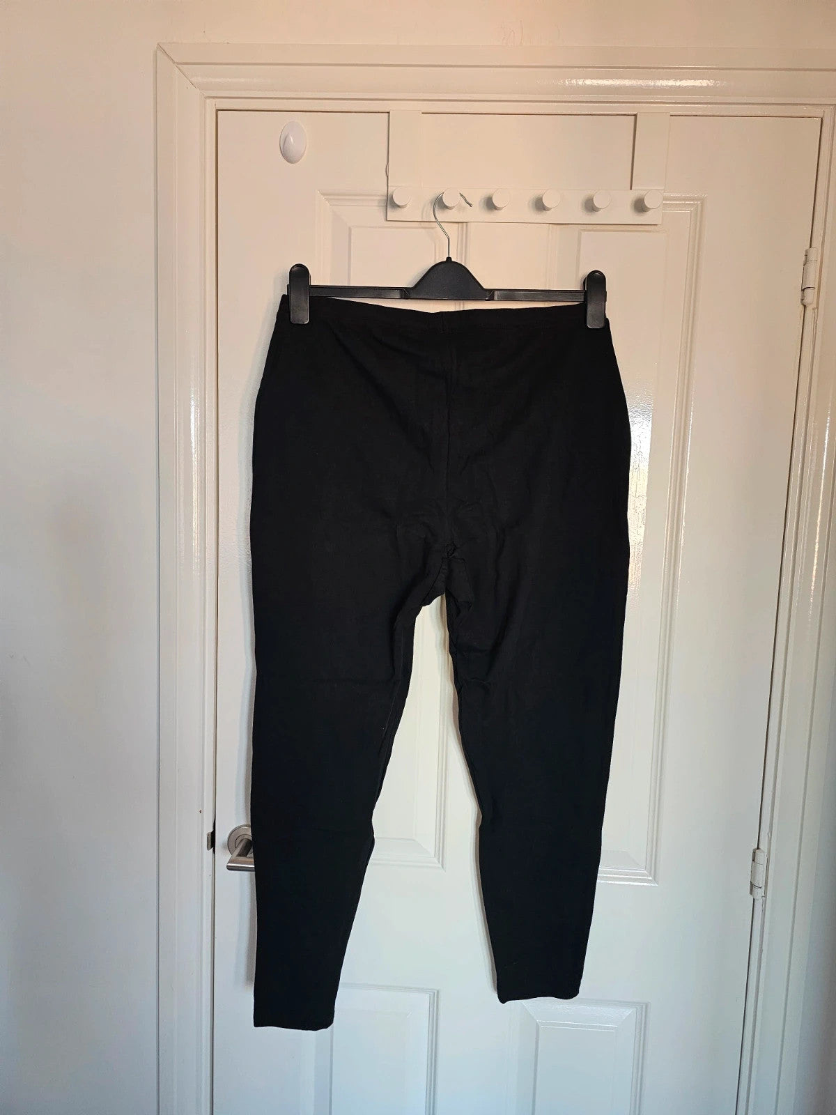Decathlon nyamba fitness sport leggings women cotton elastic waist classic essentials black 2XL
