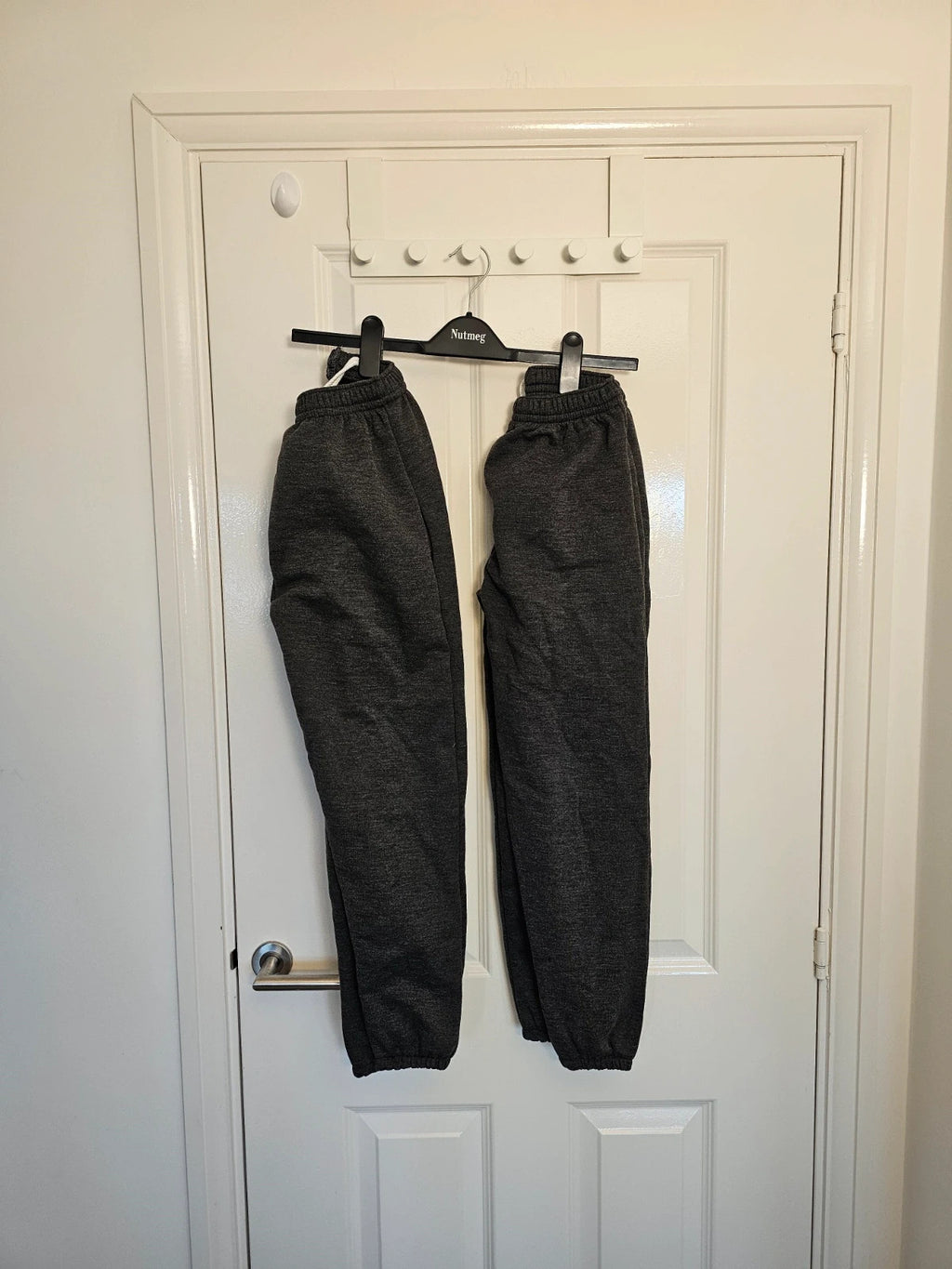 Generic teen boys 12/13y active sport joggers pants cotton mix casual dark grey 2pcs