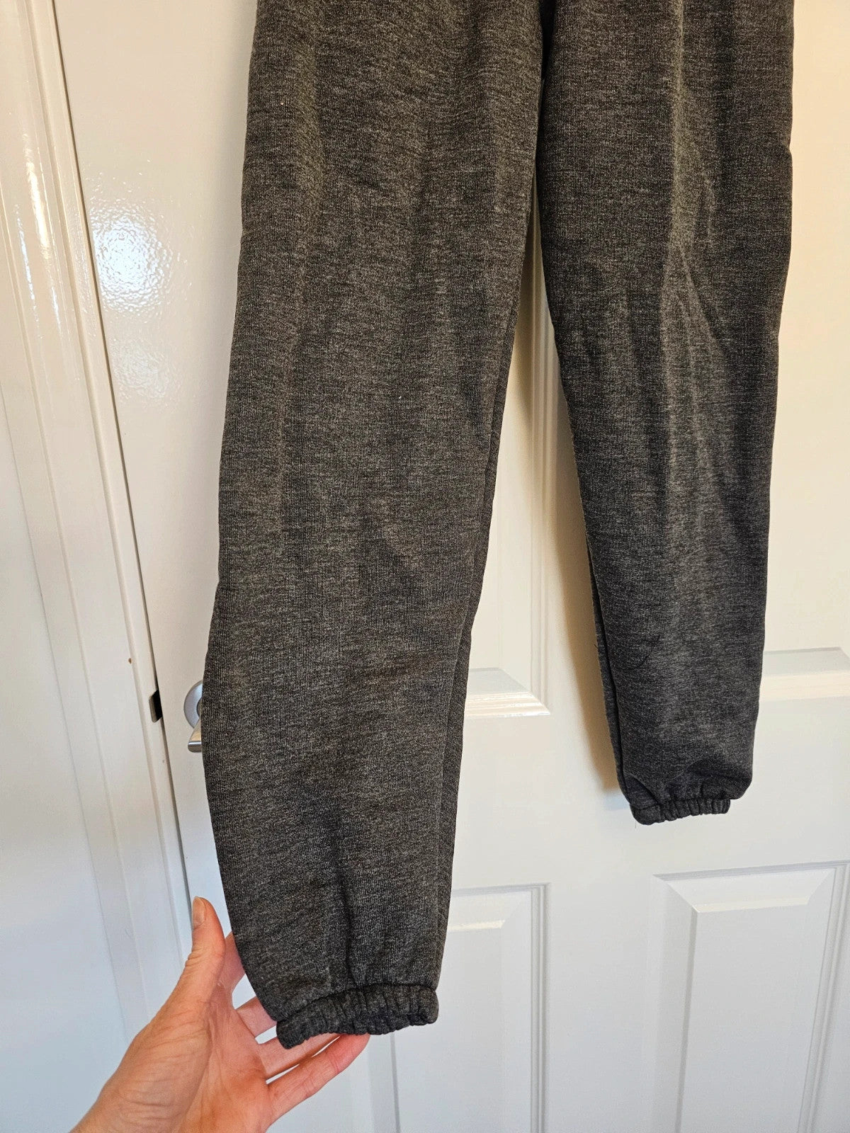 Generic teen boys 12/13y active sport joggers pants cotton mix casual dark grey 2pcs