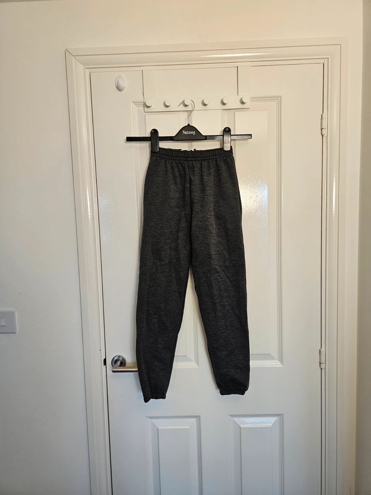 Generic teen boys 12/13y active sport joggers pants cotton mix casual dark grey 2pcs