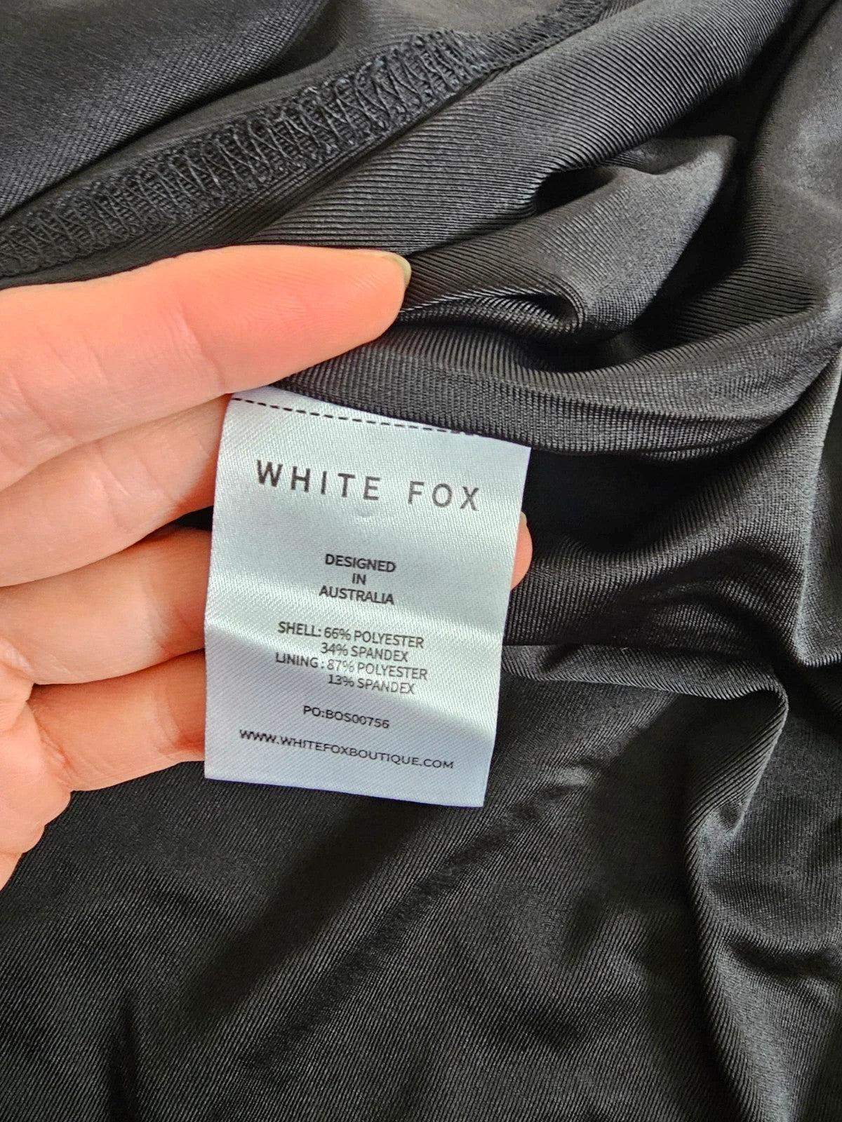 White Fox women this voice maxi dress black draped waist halterneck backless summer party L/12