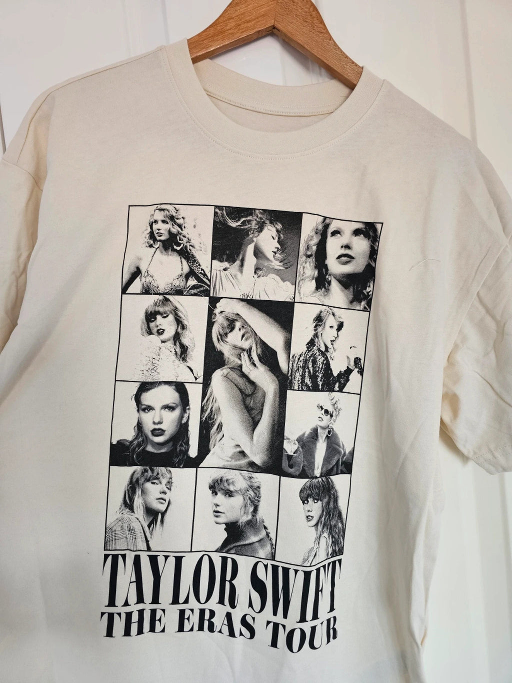 Taylor Swift The Eras tour through Vancouver cream T-shirt women oversized cotton tee S/8