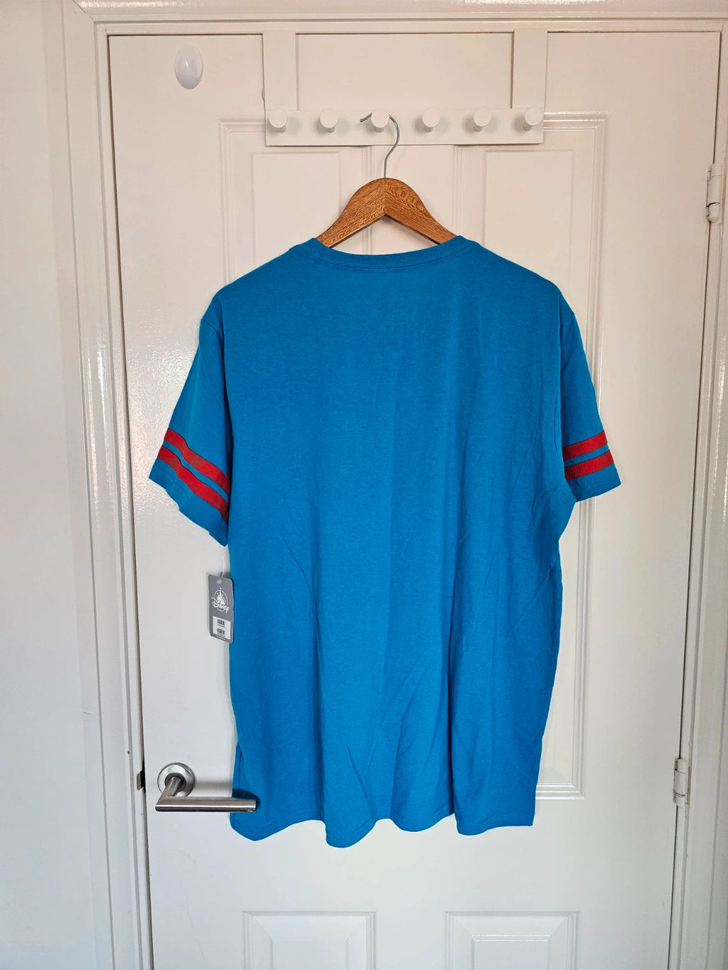 Disney Avengercon New Jersey Capitan America T-shirt men short sleeve cotton mix casual tee blue XL