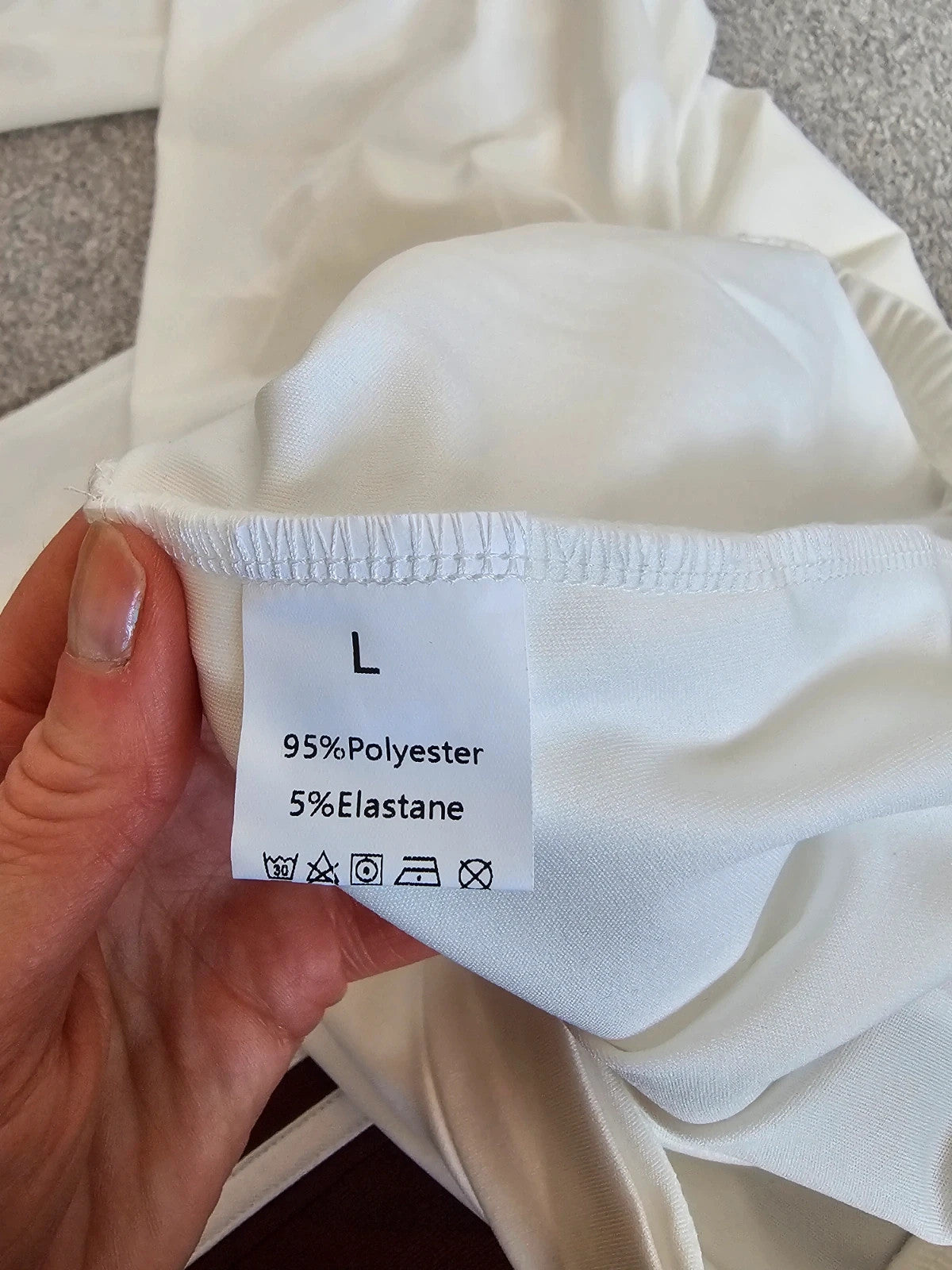 Generic tailored pleated trousers women wide straight leg mid rise white summer casual L/12