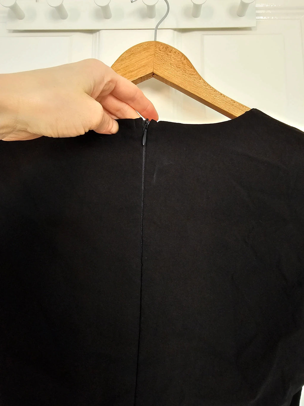 PLF square neck cap sleeve bodysuit women viscose plain party night out black XL/14