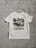 Shein kids boys 5y bundle of 4 car print short sleeve T-shirt & 3 shorts white/grey/black