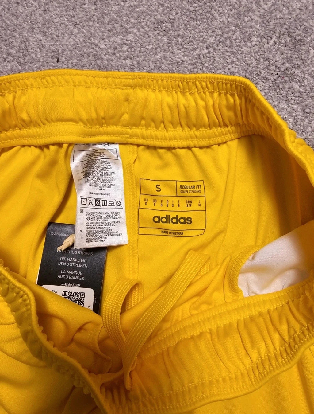Adidas tiro 24 football shorts lightweight aeroready active sport shorts yellow/black unisex S