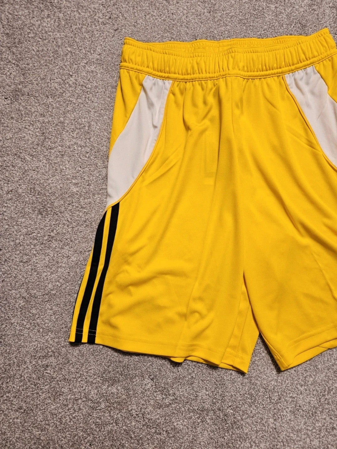 Adidas tiro 24 football shorts lightweight aeroready active sport shorts yellow/black unisex S