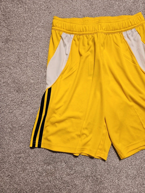 Adidas tiro 24 football shorts lightweight aeroready active sport shorts yellow/black unisex S