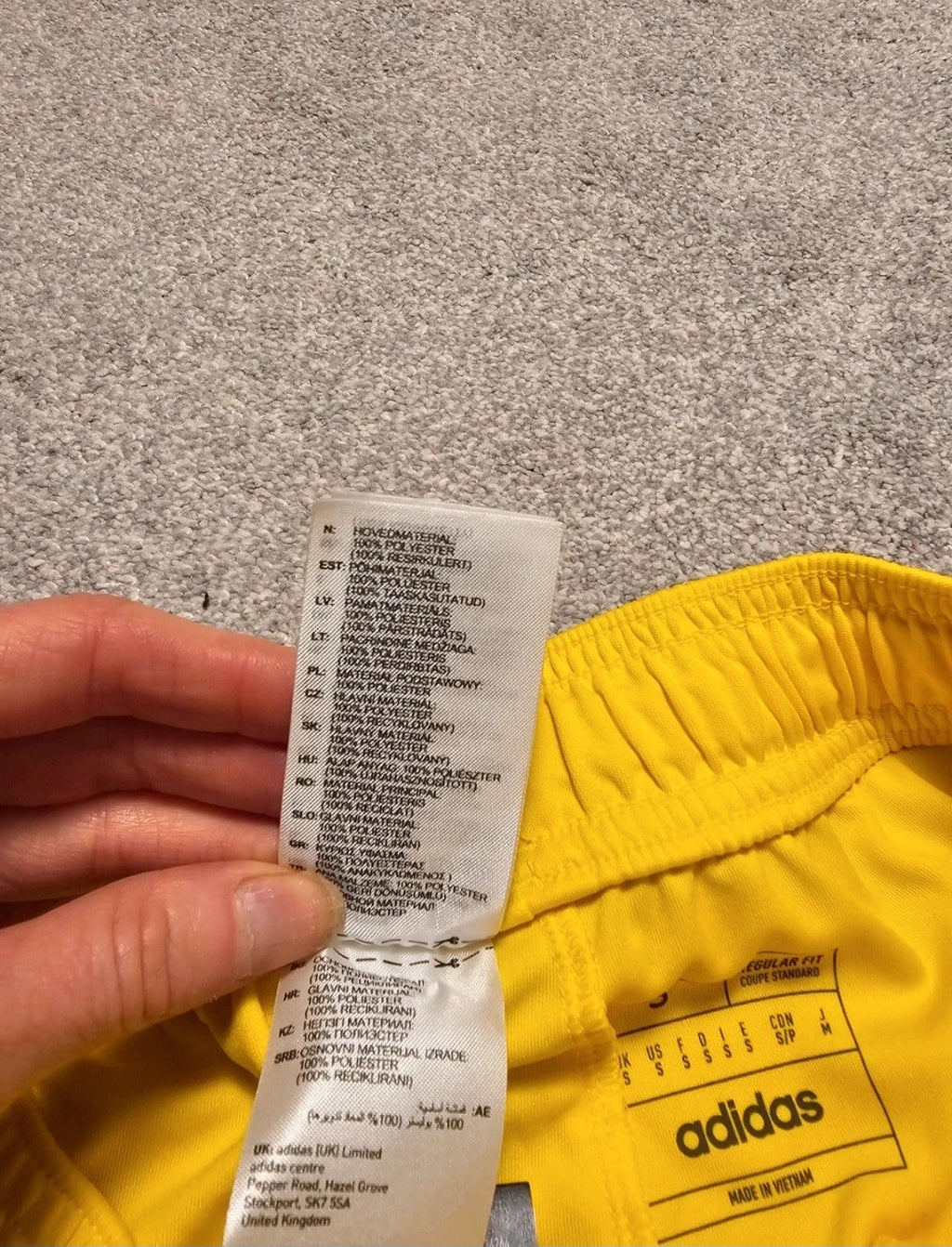 Adidas tiro 24 football shorts lightweight aeroready active sport shorts yellow/black unisex S