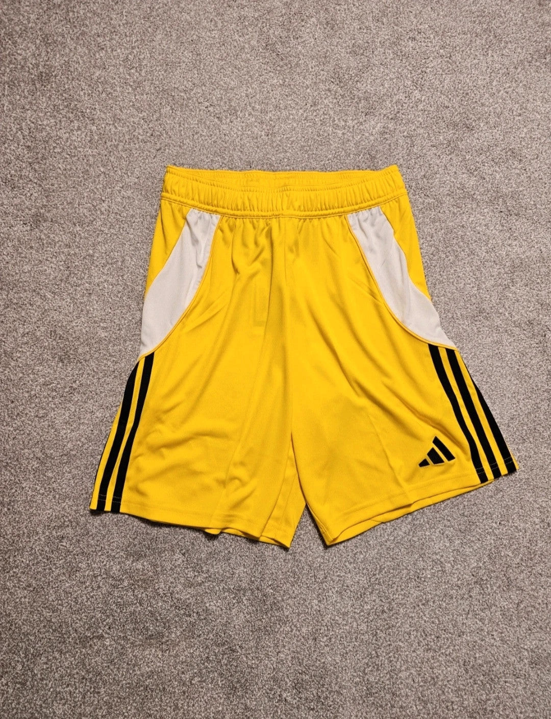 Adidas tiro 24 football shorts lightweight aeroready active sport shorts yellow/black unisex S