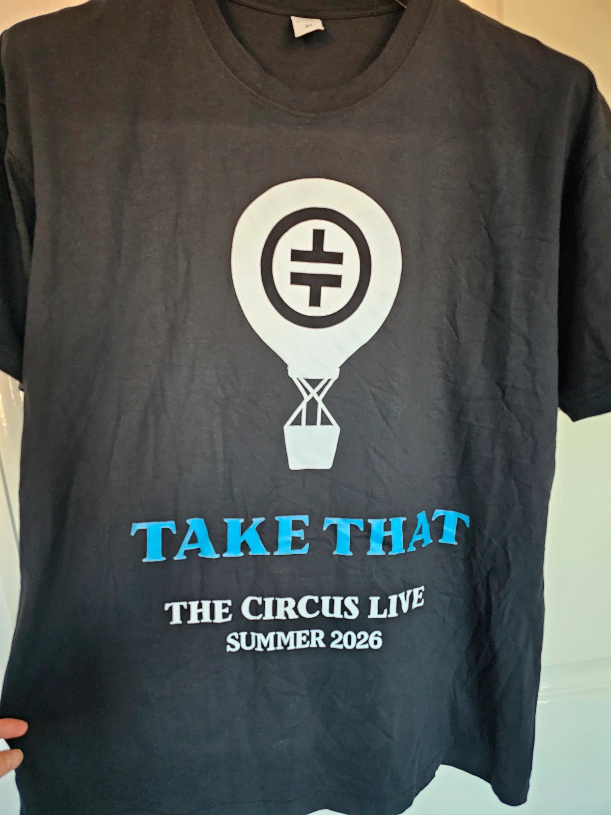 Take That the circus live 2026 concert T-shirt summer tour cotton tee balloon print black XL/14