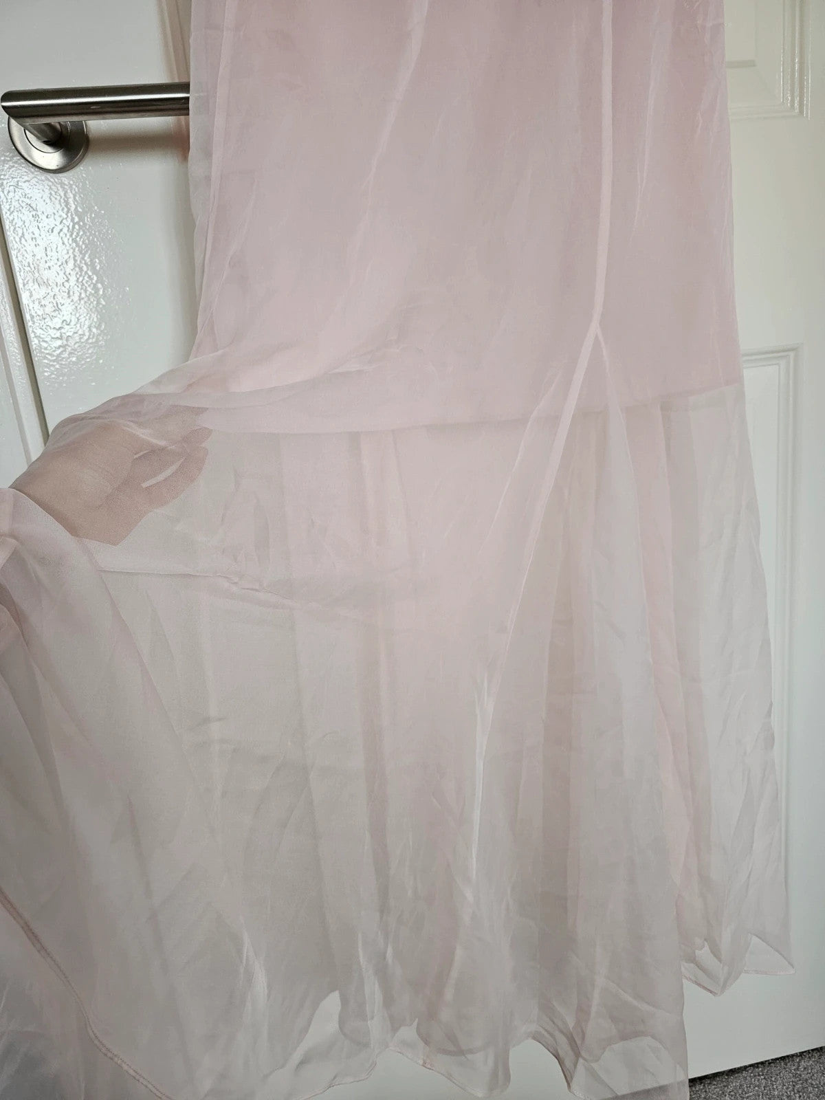 Forever New Aaliyah godet slip long dress women chiffon cocktail party dress rose 2XL/16