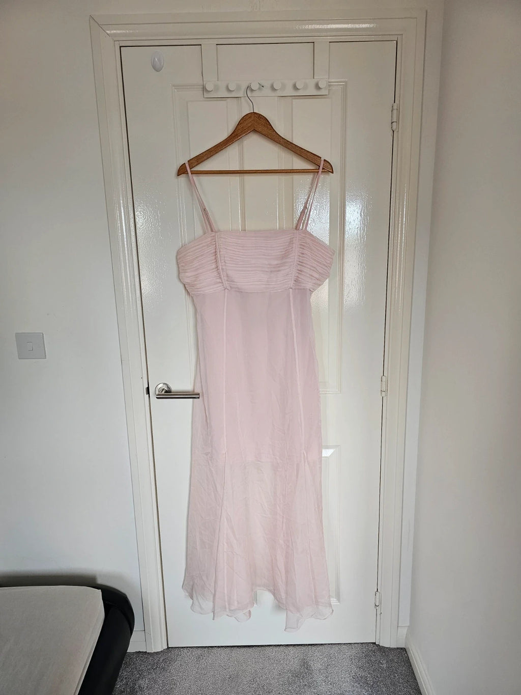 Forever New Aaliyah godet slip long dress women chiffon cocktail party dress rose 2XL/16